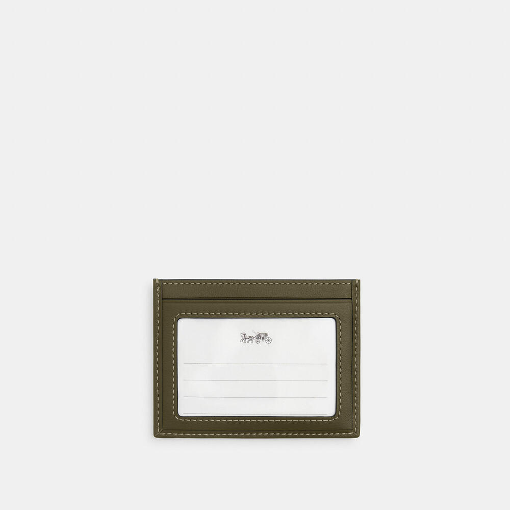 Slim Id Card Case In Signature Jacquard